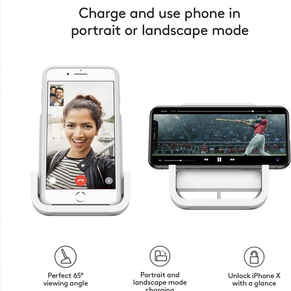 Brand New Logitech POWERED 10W Wireless Charger Stand for iPhone - Picture 3 of 4